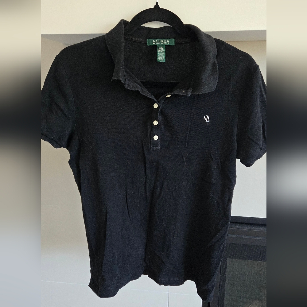 Ralph Lauren | Classic fit polo t-shirt in black, size L